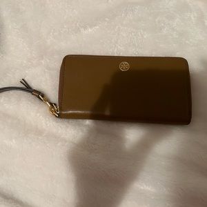 Tory Burch Brown Wristlet